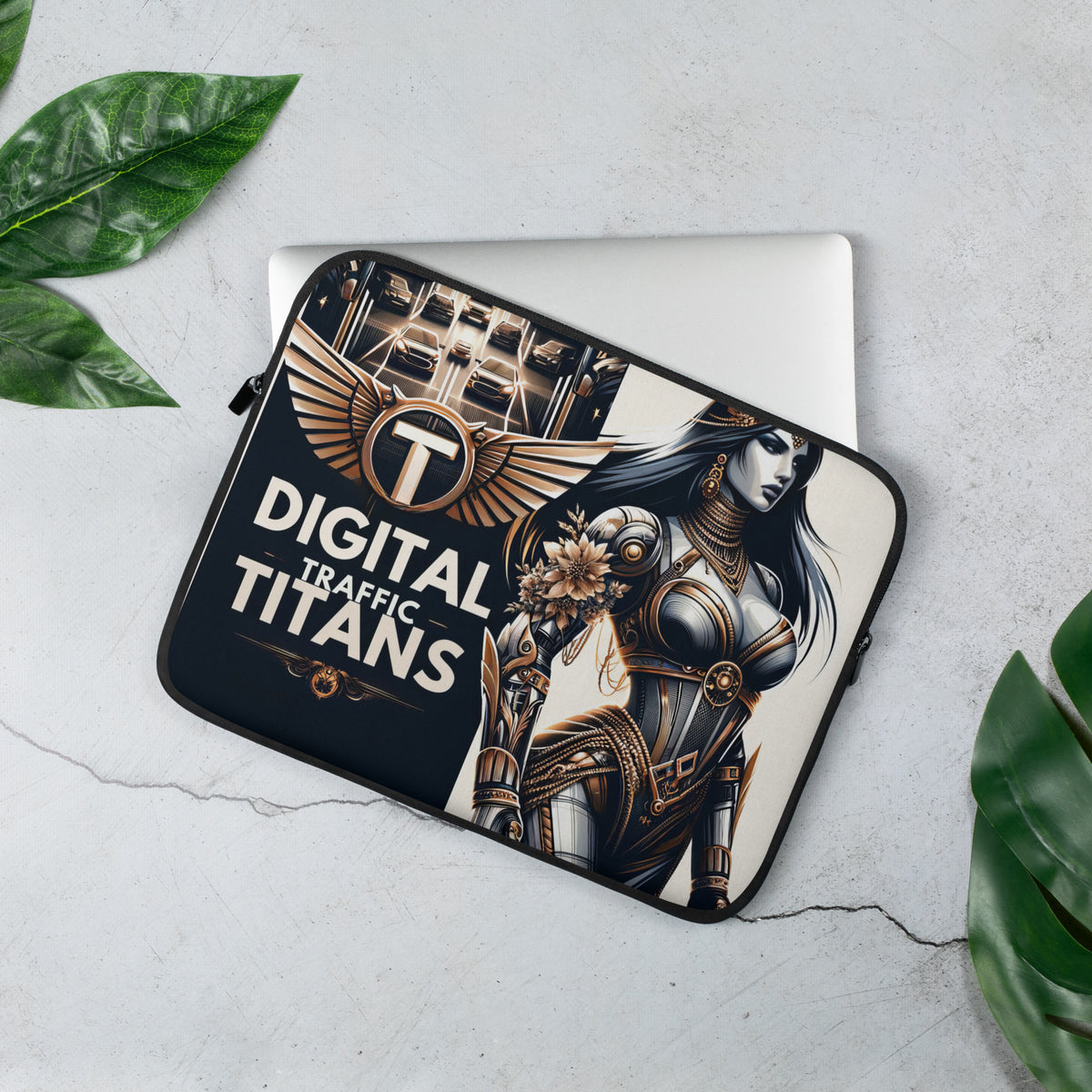 Elevate Your Mobility: The Digital Traffic Titan Premium Designer Laptop Sleeve