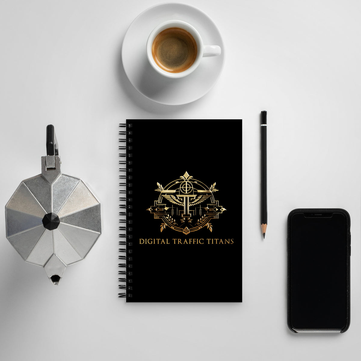 Inspire Every Stroke: The Digital Traffic Titan Premium Spiral Notebook