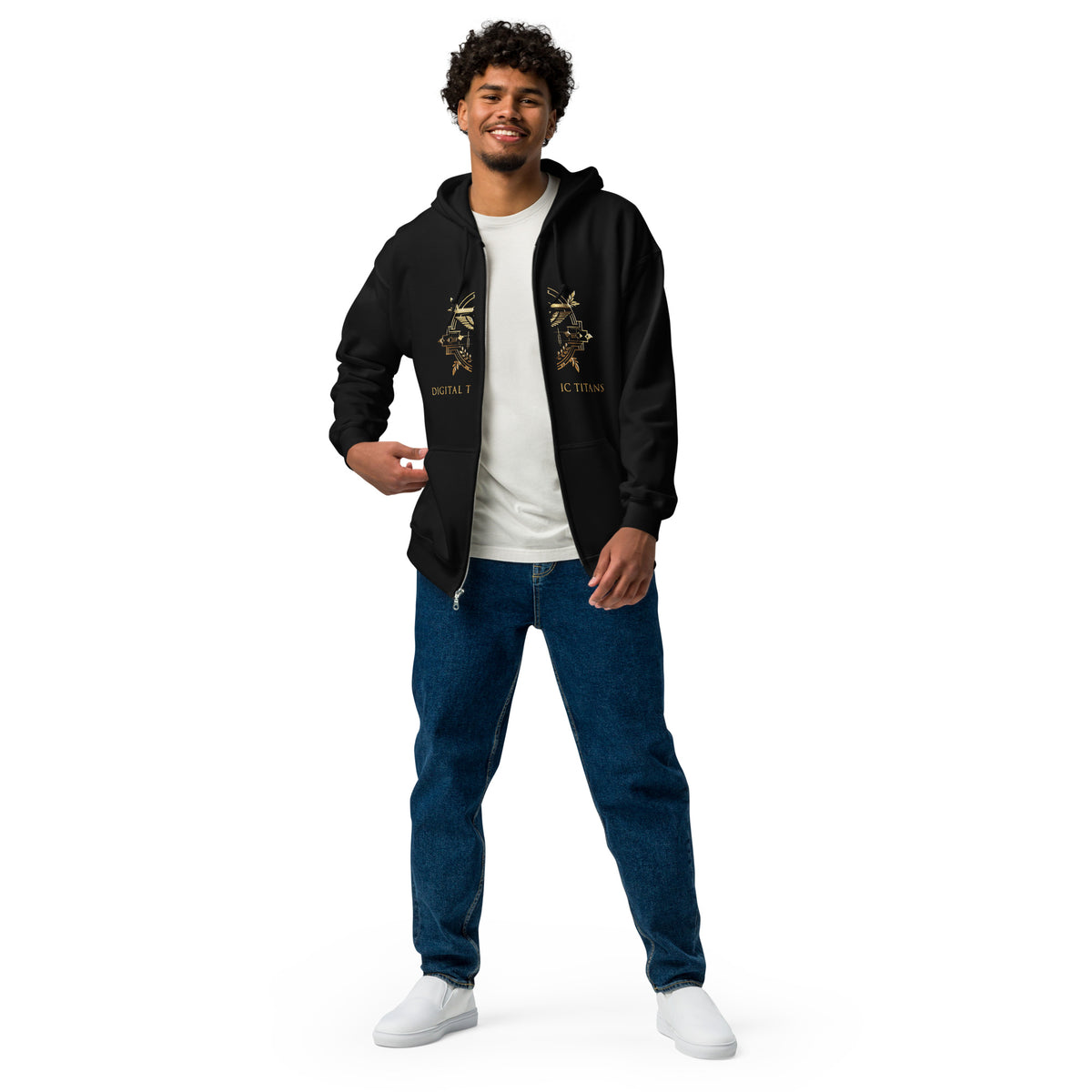 Digital Traffic Titans Elite Unisex Zip Hoodie